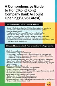 A Comprehensive Guide to Hong Kong Company Bank...